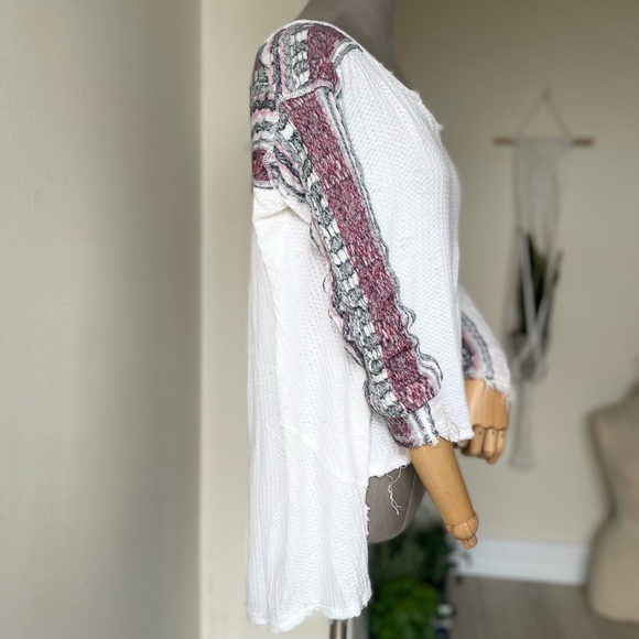 Free People Long Sleeve Waffle Shirt - XS - Picture 3 of 11